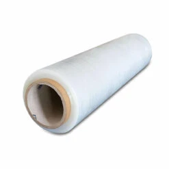 1 Roll 80 Gauge Cast Hand Stretch Wrap 18" X 1000' Plastic Bundling Shrink Film
