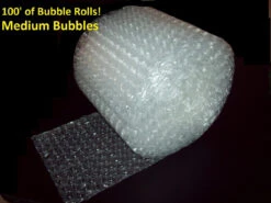 100 Feet Of Bubble® Wrap! 12" Wide! 5/16" MEDIUM Bubbles! Perforated Every 12"