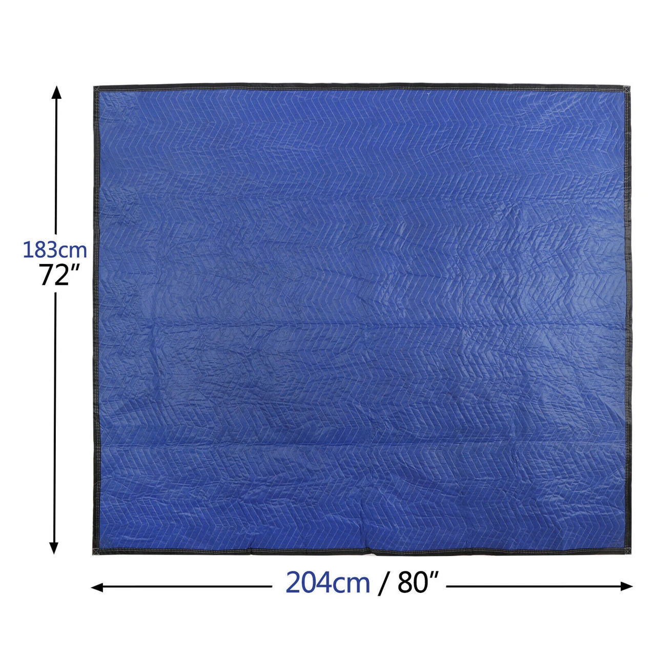 12 Pack Moving Blankets 80" X 72" Pro Economy Blue Shipping Furniture Pads - Image 4