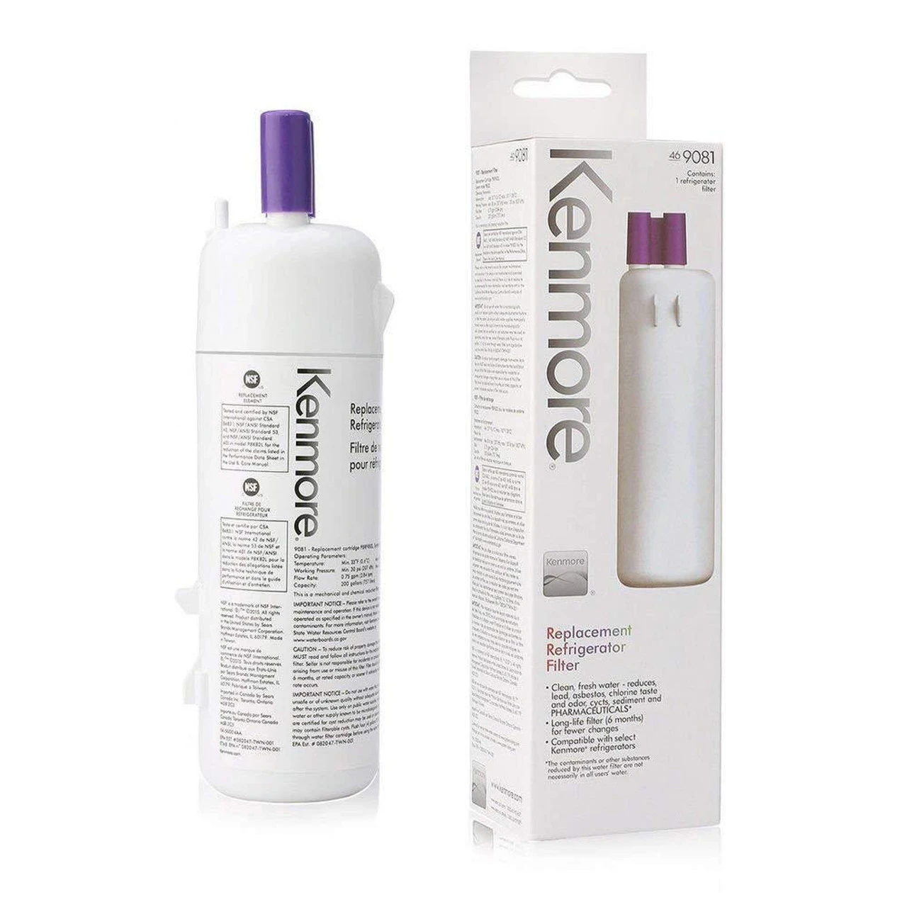 (3pk) Kenmore 46-9081, 46-9930 Compatible With Everydrop EDR1RXD1, Whirlpool Filter 1, W10295370A, EDR1RXD1B, P8RFWB2L, P4RFWB Refrigerator Water Filter - Image 3