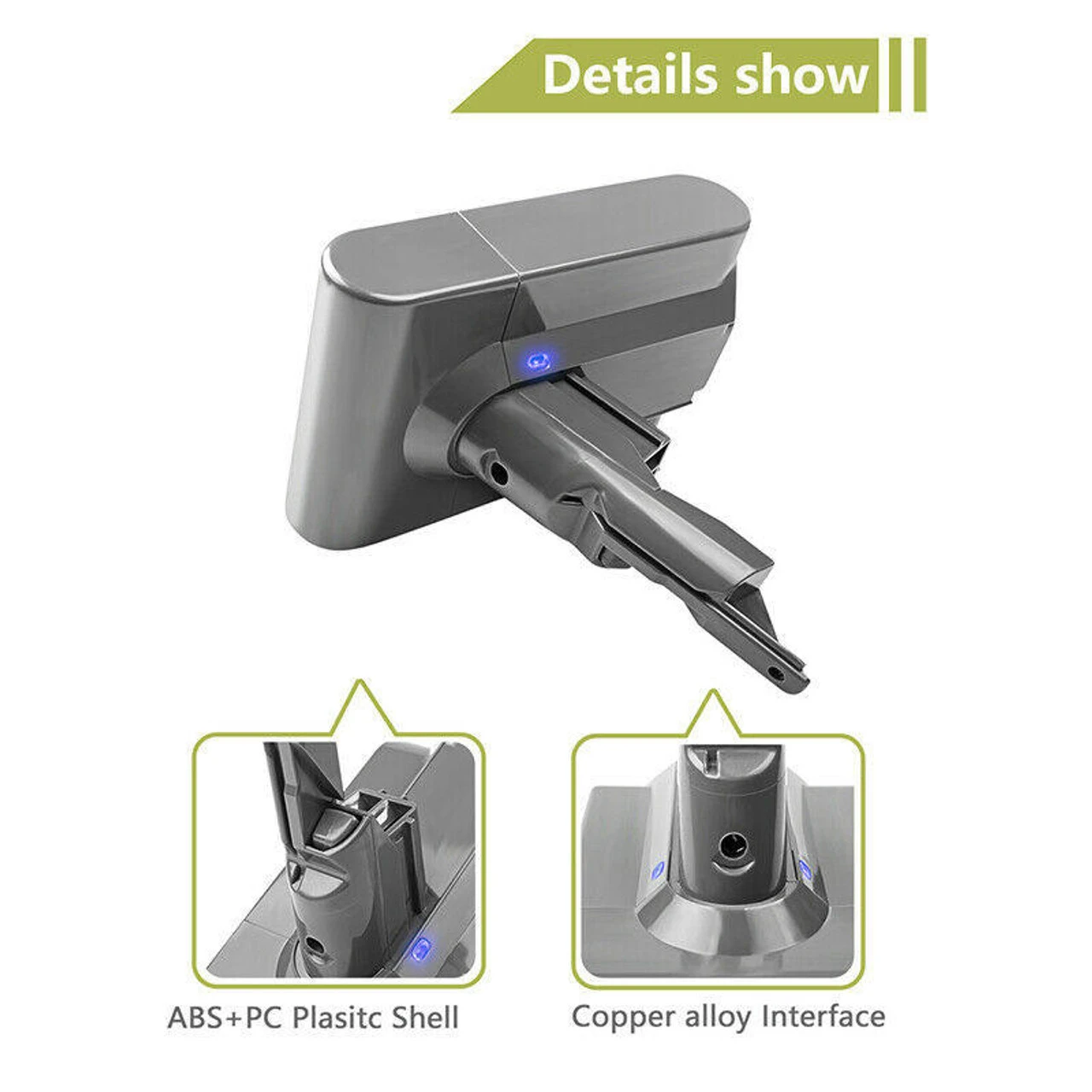 GENERIC 21.6V 8000mAh Replacement Battery For Dyson V7 V7 Animal V7 Extra V7 Trigger US