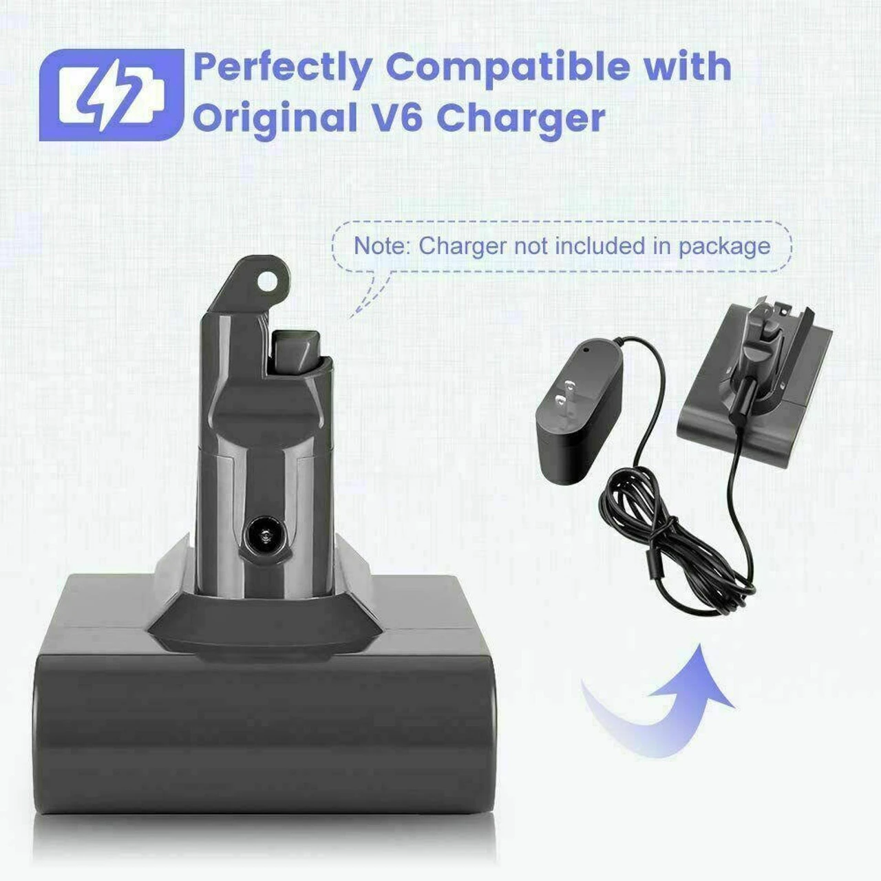 21.6V Battery For Dyson V6 SV03 SV04 DC58 DC59 DC61 DC62 Animal Handheld Vacuum - Image 6