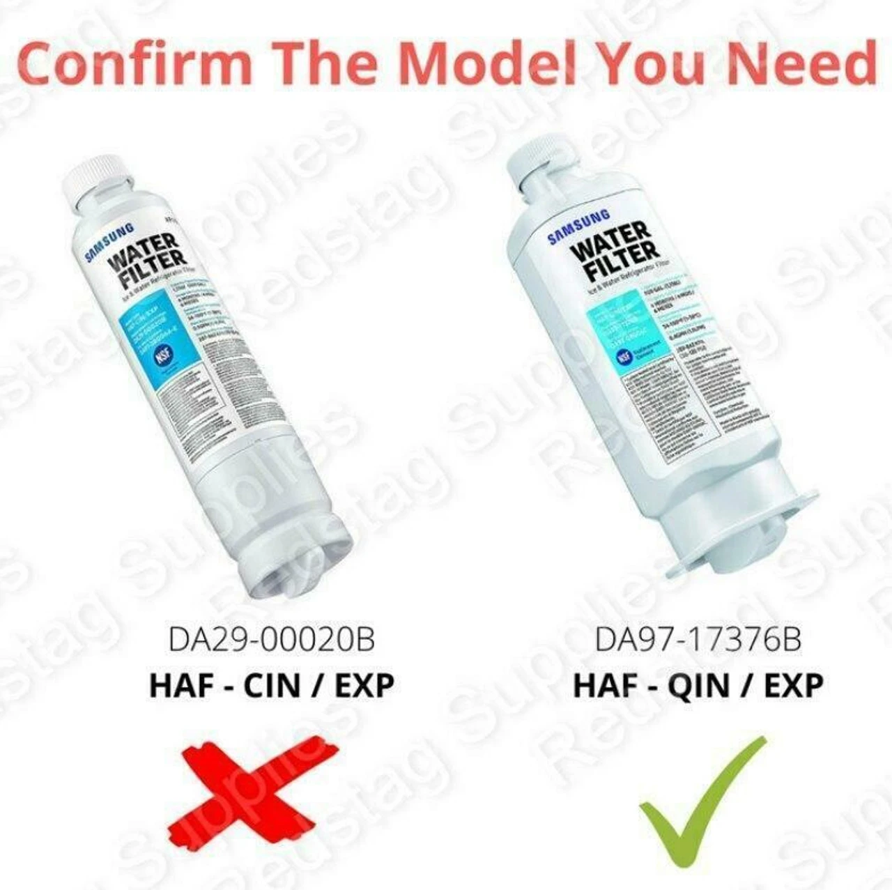 (3pk) DA97-17376B Samsung HAF-QIN/EXP DA97-08006C Water Filter - Image 4