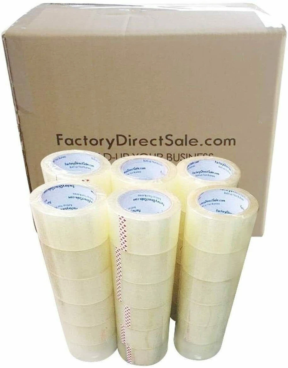 36 Rolls Full Box 2" 60 Yards 180ft 2.7MIL Sealing Clear Packing Shipping Tape - Image 3