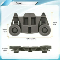 4 Pcs W10195416 Dishwasher Lower Dishrack Wheel W10195416V,AP5983730,Kenmore