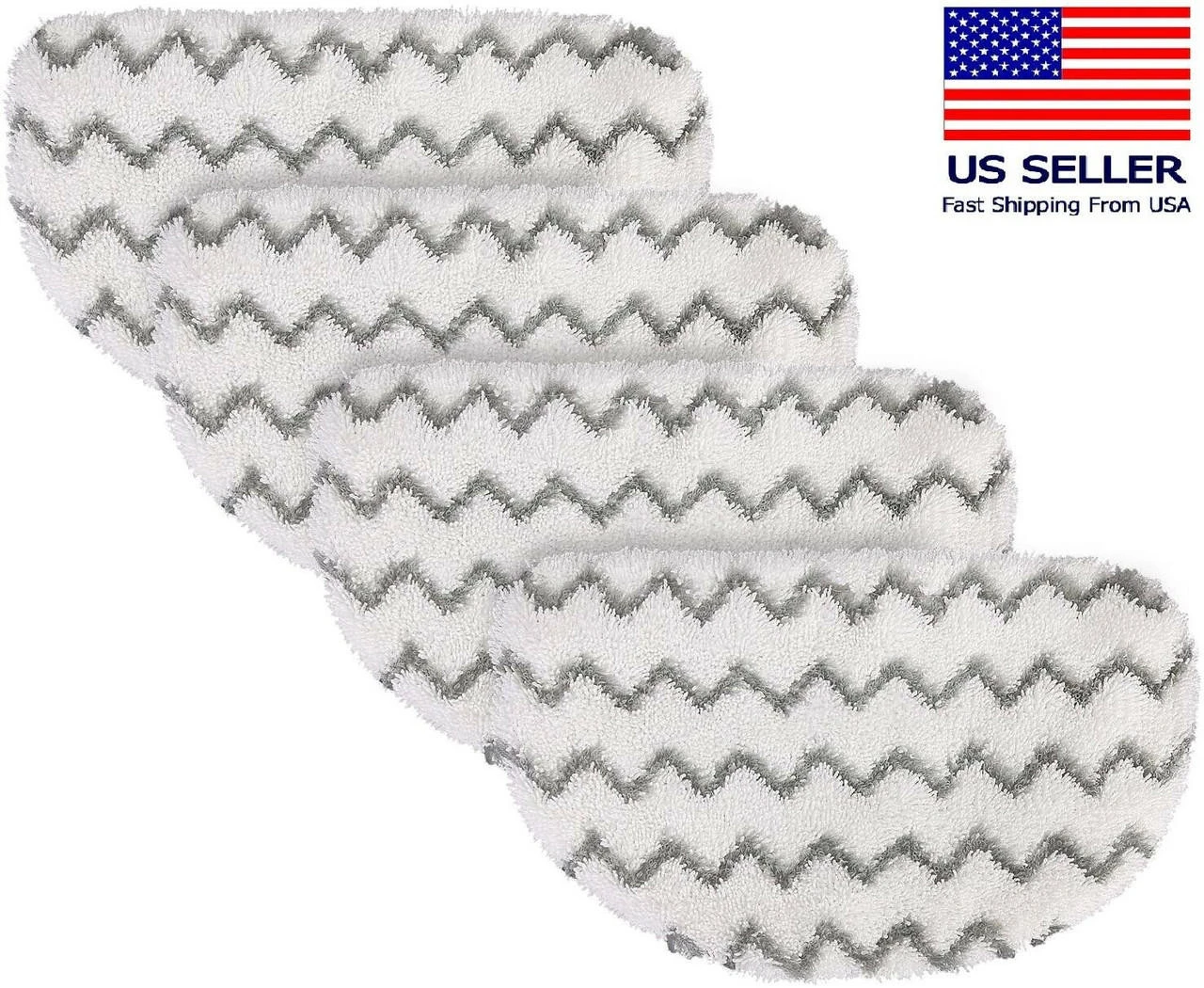 4 Pk Steam Mop Replacement Pad For Bissell Powerfresh 1940 1806 1544 1440 2075A - Image 7