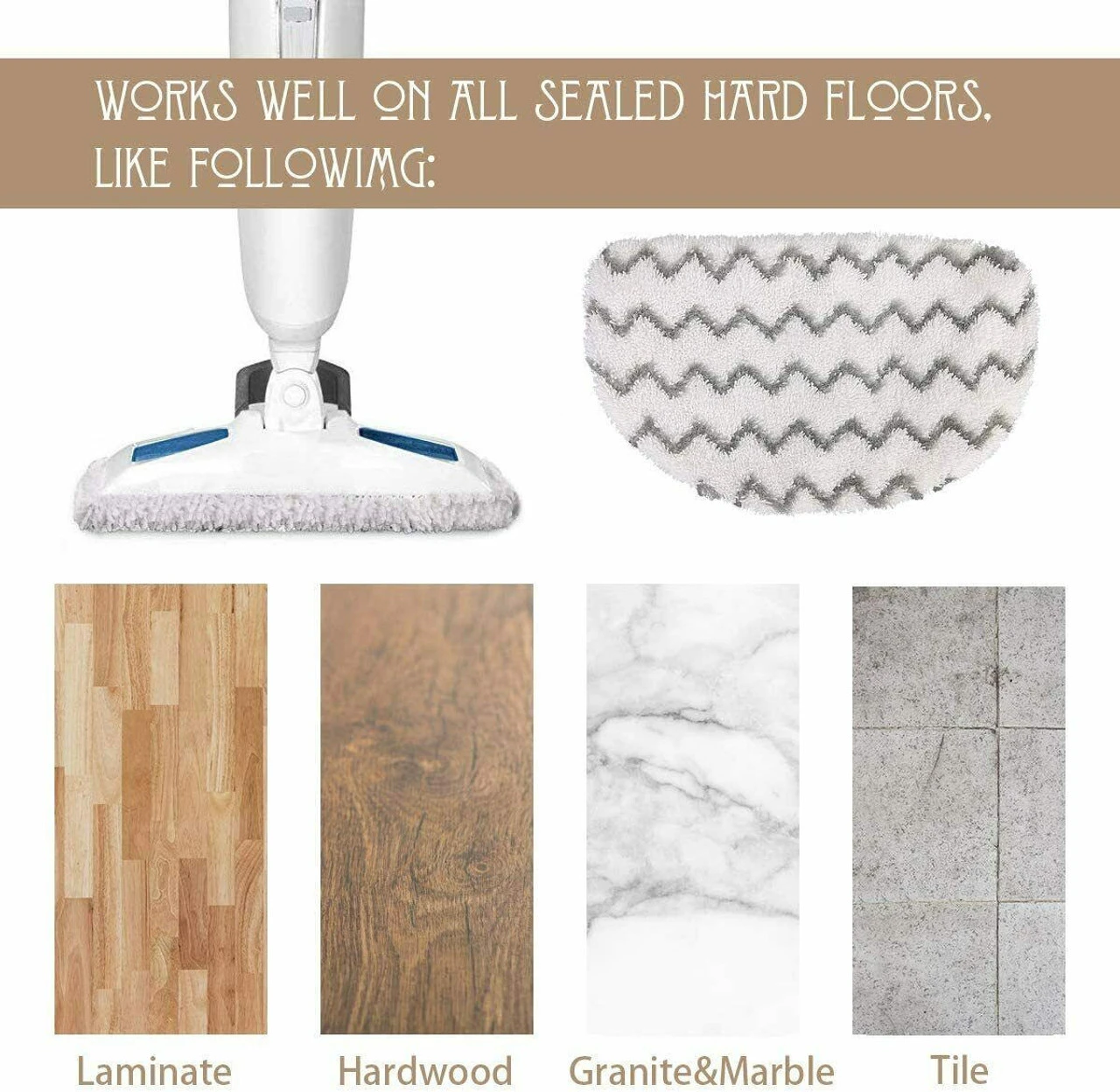 4 Pk Steam Mop Replacement Pad For Bissell Powerfresh 1940 1806 1544 1440 2075A - Image 5