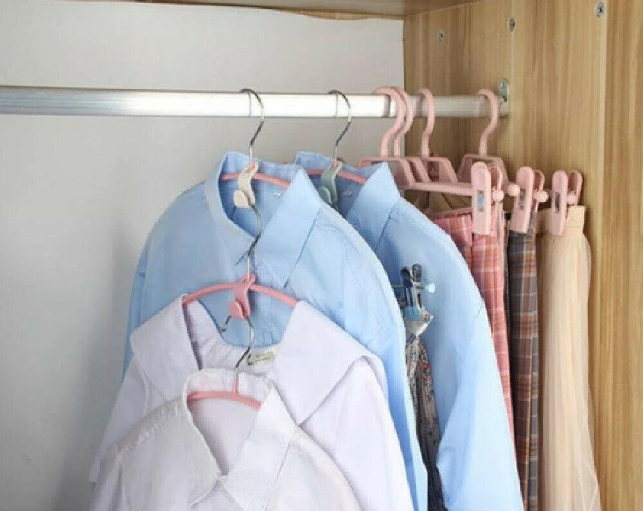 40 Pcs Clothes Hanger Connector Hooks Closet Hangers Organizer Space-saving Clip - Image 2