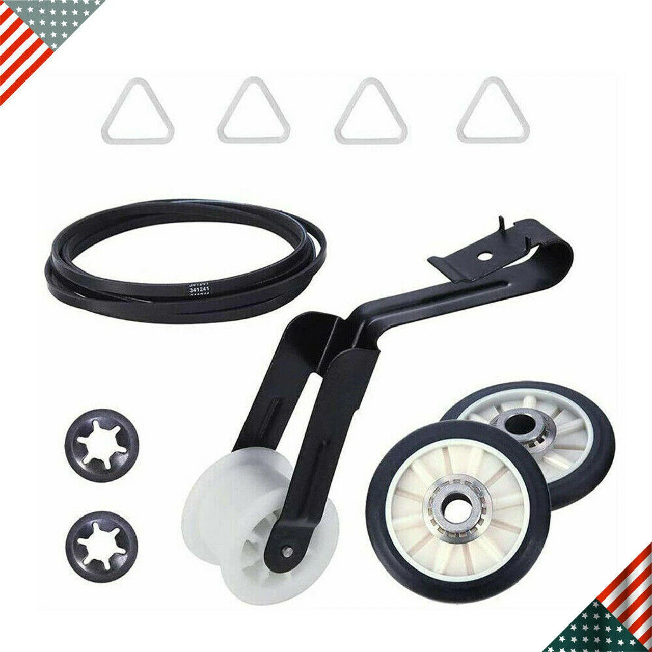 4392065 Dryer Repair Kit To Whirlpool Kenmore Roper Sears With Belt Idler Roller - Image 4