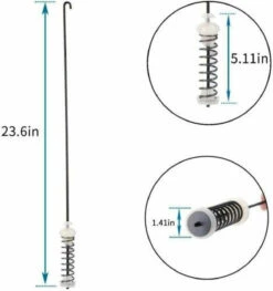 4X W10780045 W10821956 Washer Suspension Rod Whirlpool Kenmore Admiral Amana