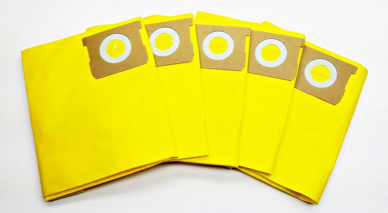 GENERIC 5 PACK 5-8 Gallon High Efficiency Replacement Dry Vacuum Bags - Type H Shop Vac - Image 3