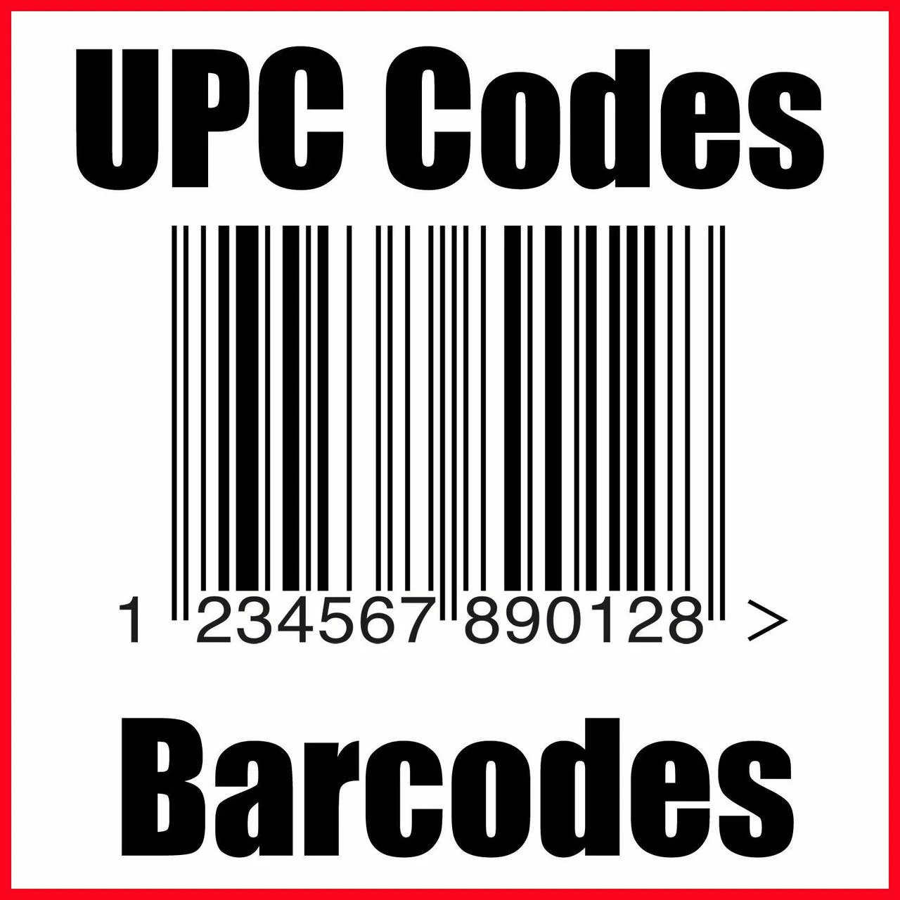 (50) UPC Codes Amazon Barcode Number Certified