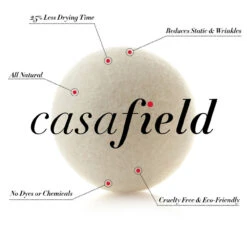 6 Wool Dryer Balls XL Organic New Zealand Wool Natural Laundry Fabric Softener