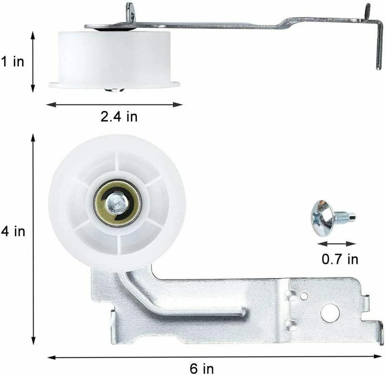 6602-001655 Dryer Belt DC93-00634A Idler Pulley Bracket Kit Samsung Dryer - Image 5