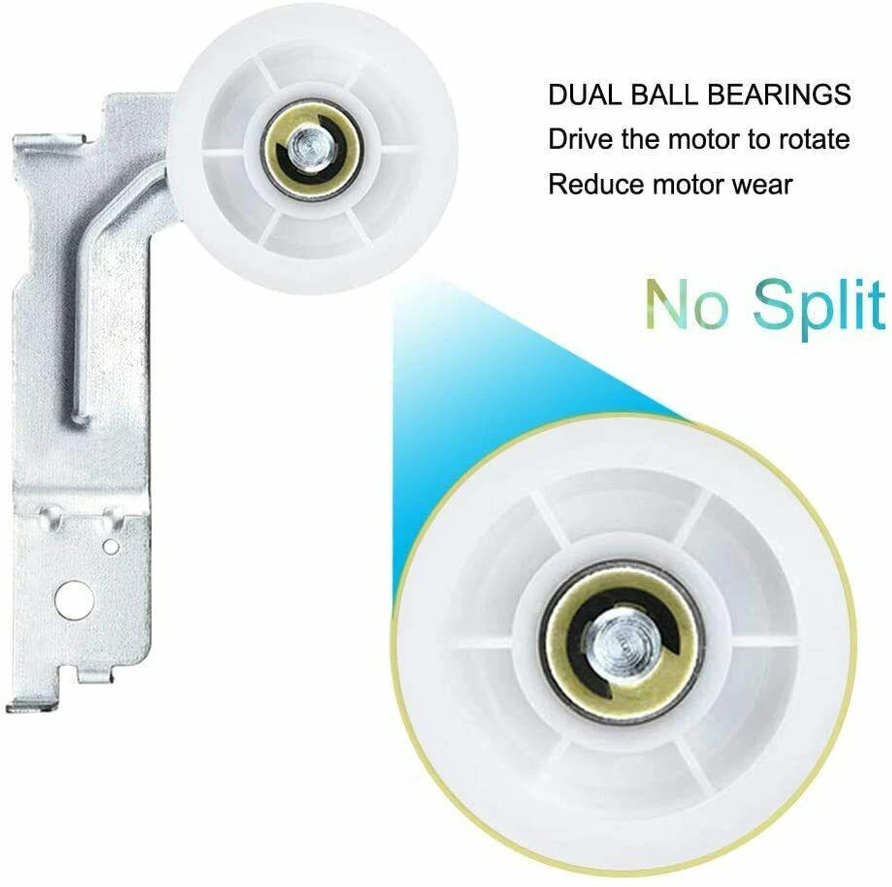 6602-001655 Dryer Belt DC93-00634A Idler Pulley Bracket Kit Samsung Dryer - Image 3