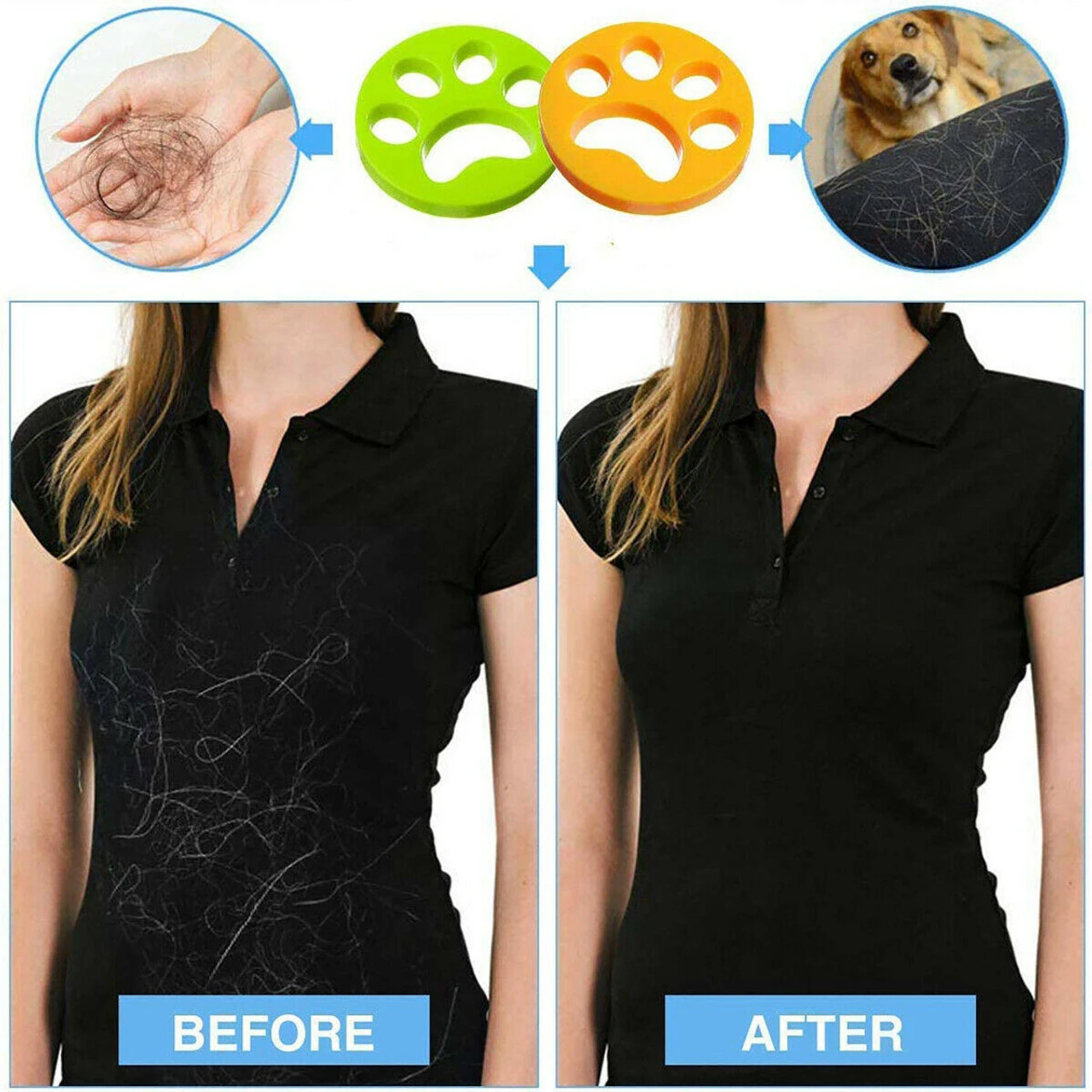 GENERIC 6PCS Pet Hair Remover For Laundry Washing Machine Cat Dog Reusable Fur Catcher - Image 7