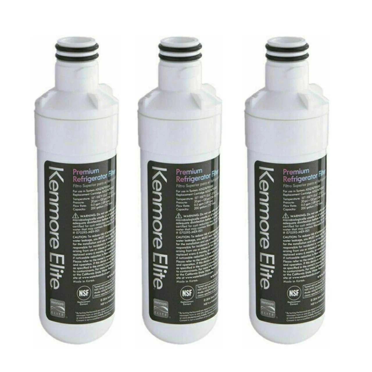 (3pk) Kenmore 46-9980 Compatible With ADQ74793501, ADQ74793502, ADQ747935, MDJ64844601 Refrigerator Water Filter