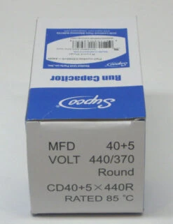 Air Conditioning HVAC Round Dual Motor Run Capacitor 40 + 5 MFD 440 Volt