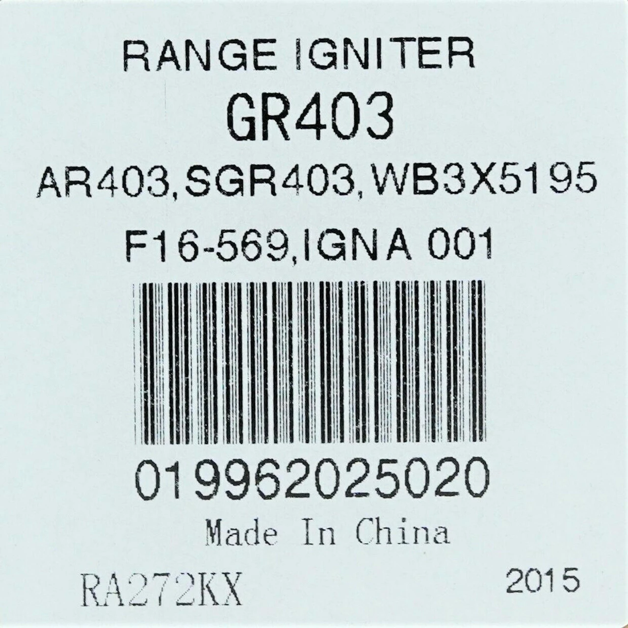 AR403 WB2X9154 GE Roper Gas Range Oven Igniter AP2014008 PS243425 - Image 6