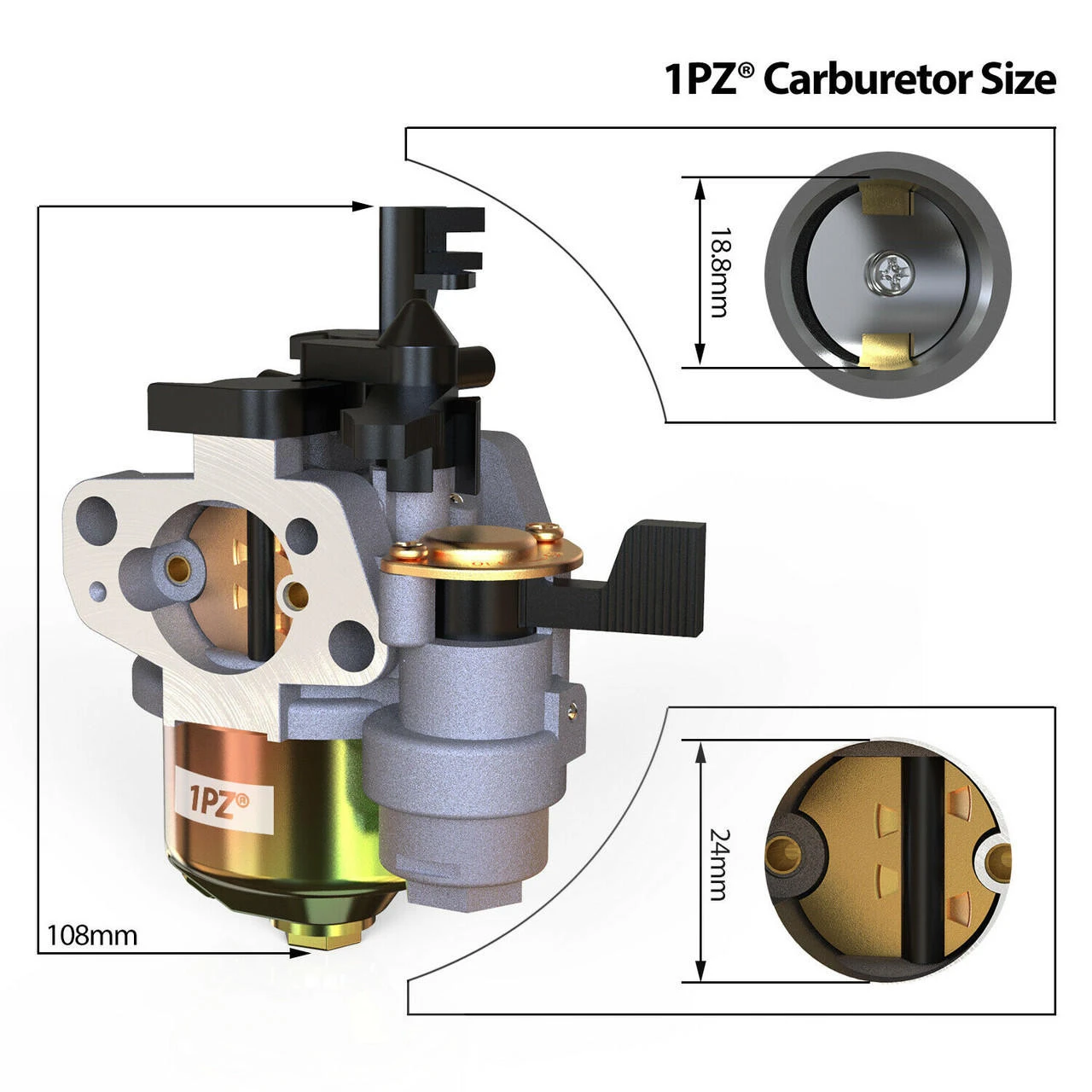 CARBURETOR CARB FOR HONDA GX120 GX160 GX200 5.5 HP 6.5 HP GENERATOR ENGINE PARTS - Image 5