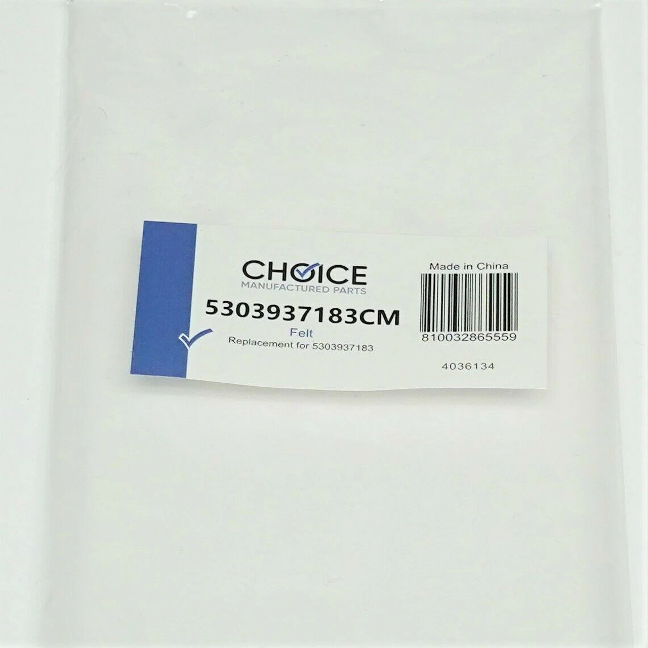 Choice 5303937183 Electrolux Frigidaire Dryer Lower Felt Seal & Adhesive
