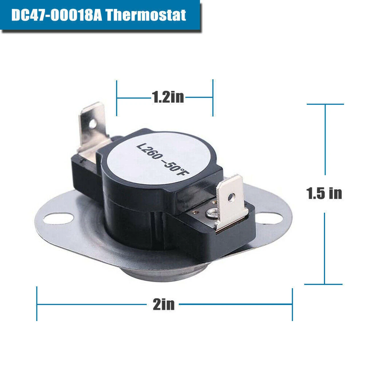 DC47-00016A Dryer Thermal Fuse Thermostat Kit Compatible With Samsung, Kenmore