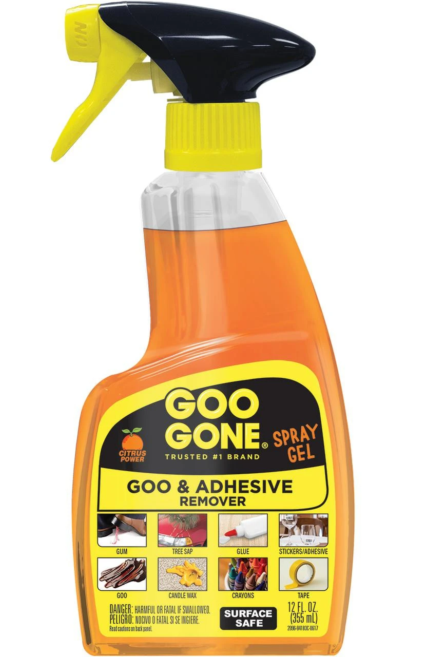 Goo Gone Remover Spray Gel 12 Oz Fresh Citrus Scent, Remove Sticky Greasy Messes - Image 5