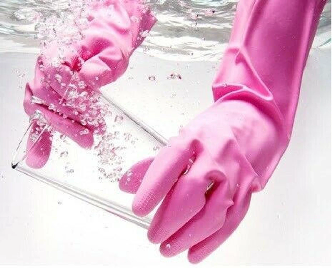 Mamison Household Dishwashing Kitchen Gloves Made In Korea - Image 3