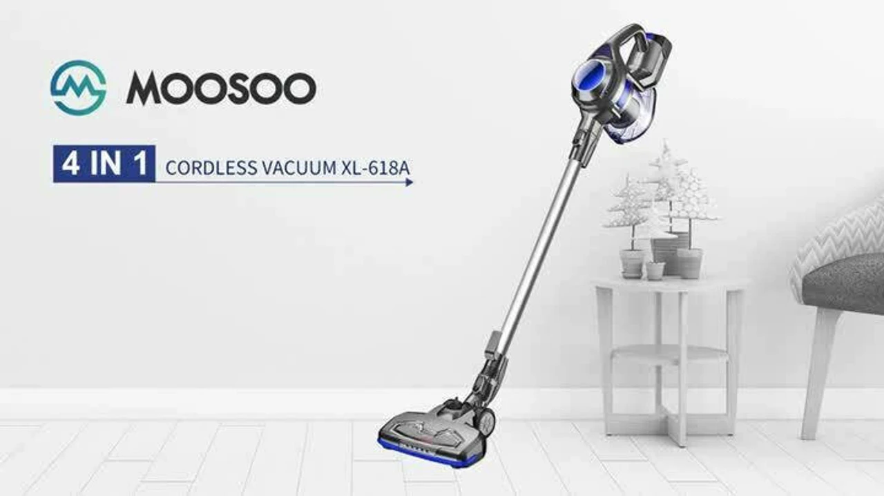 MOOSOO XL-618A Cordless Vacuum 10Kpa 4 In 1 Stick Handheld Vacuum Cleaner Pet US - Image 5