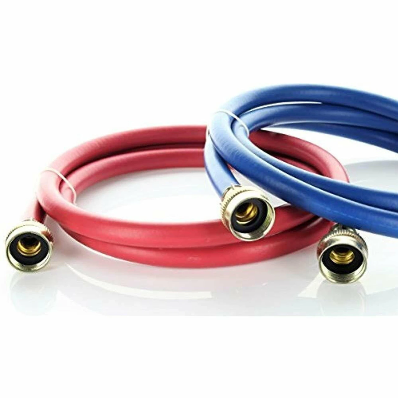 Rubber Washing Machine Hoses, 6 Foot Long (2 Pack) - Color Coded - Kelaro - Image 4