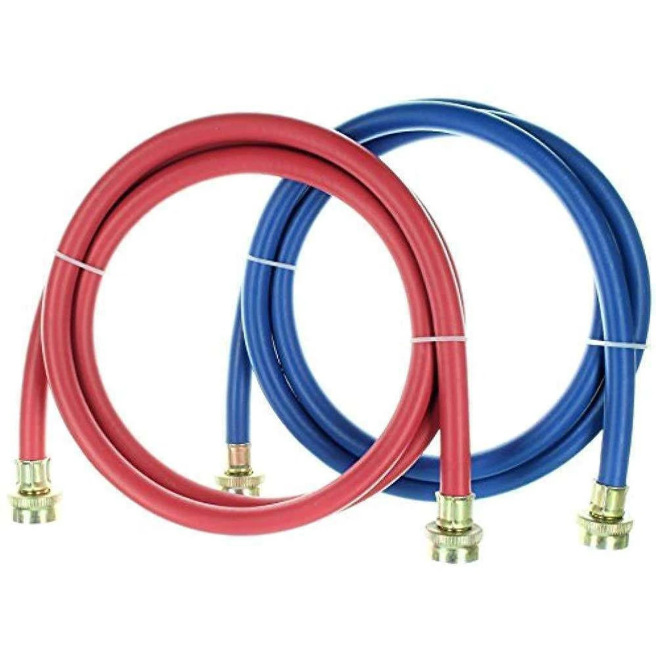 Rubber Washing Machine Hoses, 6 Foot Long (2 Pack) - Color Coded - Kelaro - Image 2