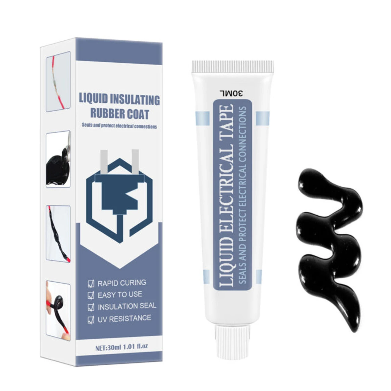 GENERIC Liquid Electrical Tape Waterproof Temperature Resistant Insulation Sealant 30ml - Image 5