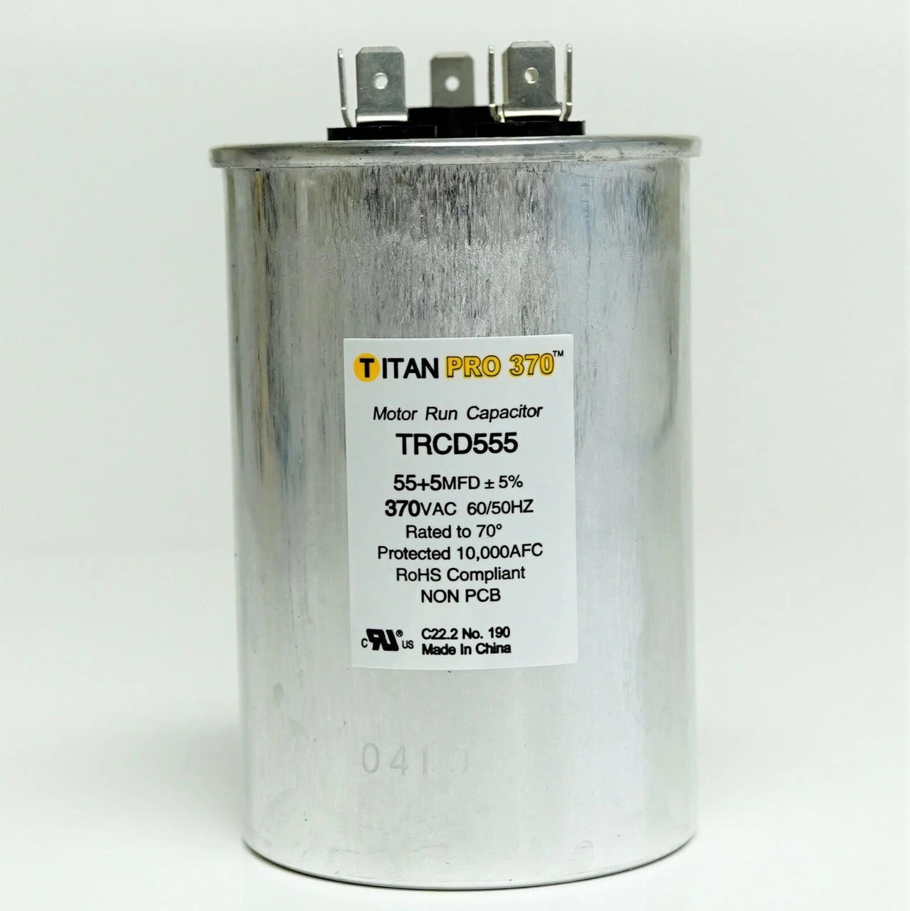 TitanPro TRCD555 HVAC Round Dual Motor Run Capacitor. 55/5 MFD/UF 370 Volts - Image 4