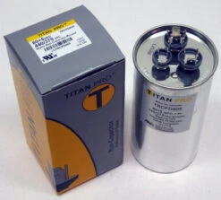 TitanPro TRCFD805 HVAC Round Dual Motor Run Capacitor. 80/5 MFD/UF440/370 Volts