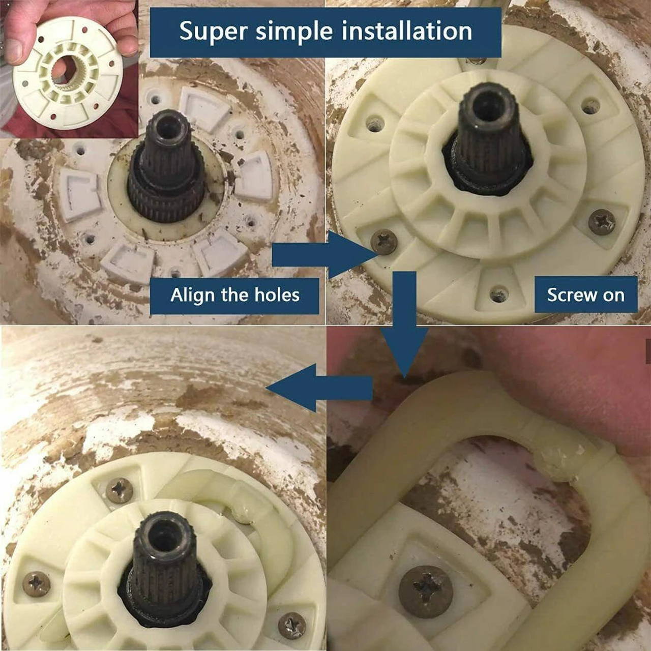 W10528947 Maytag Washer Drive Hub Kit W10396887 W10402178 Whirlpool Washers - Image 3