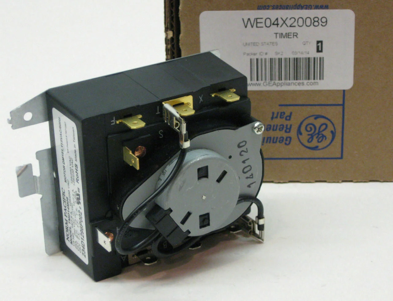 WE04X20089 GE General Electric Dryer Control Timer OEM AP3994848 PS1517731 - Image 2